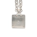 Silver (0.925) - Necklace with a Black Onyx Pendant