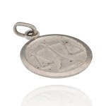 "Libra" Zodiac Pendant, 925 Silver