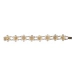 Silver (0.800) - Filigree - Bracelet with a Floral Motif