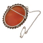 Silver (0.925) - United Kingdom - London - Classic Cameo-Style Brooch