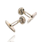 Silver (0.800) - Cufflinks with a Black Eye - gmerk WB