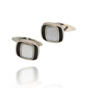 Cufflinks with an Iridescent Modernist Eye