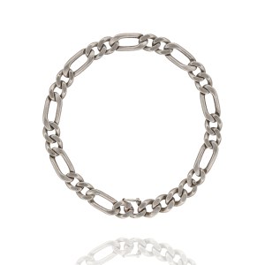 Silver (0.925) - Men's Figaro-Weave Bracelet
