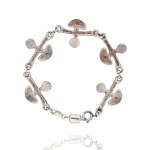 Silver (0.925) - Bracelet with Natural Stones - Including Tiger