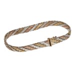 Silver (0.925) - Rhythmic Weave Bracelet
