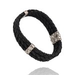 John Hardy - Silver (0.925) and Leather - Designer Men