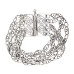 [RYTOSZTUKA] - Silver (0.800) - Bracelet with Linear Shapes