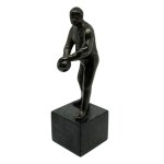Figur eines Mannes, der Bowling spielt