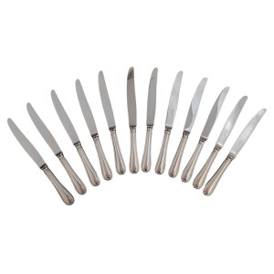 Ruban knife set in its original case, Christofle, Paris