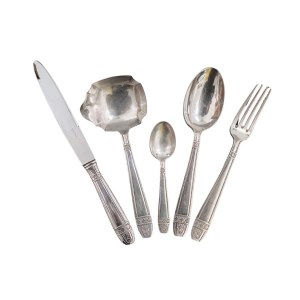 Grand Prix Antique Silver-Plated Cutlery Set