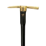 Walking stick shaped like a miner