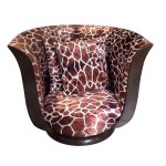 A pair of Art Deco-style tulip armchairs / Le Malandre
