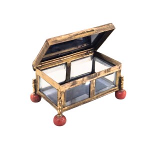 Lapis lazuli box, a souvenir from the Grand Tour, France, 19th century