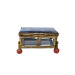 Lapis lazuli box, a souvenir from the Grand Tour, France, 19th century