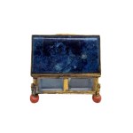 Lapis lazuli box, a souvenir from the Grand Tour, France, 19th century