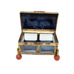 Lapis lazuli box, a souvenir from the Grand Tour, France, 19th century