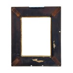 Art Nouveau wooden frame with a clover motif