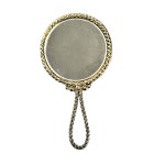 Handheld mirror in a porcelain frame, Limoges