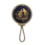 Handheld mirror in a porcelain frame, Limoges