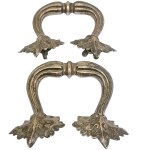 Silver-plated handles for vintage trays