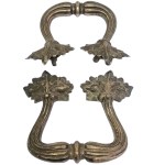 Silver-plated handles for vintage trays