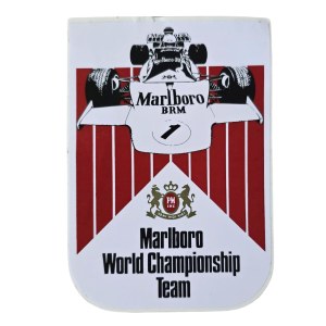 Autocollant vintage Marlboro BRM 1 World Championship Team / Formule 1