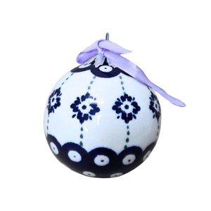 Keramik-Weihnachtskugel aus Bolesławiec (?)