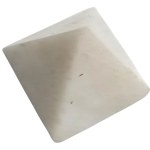 A pyramid made of natural stone (calcite?)