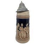 KING WERK ceramic mug featuring a genre scene titled The Courtship