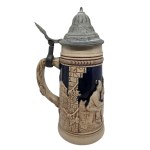 KING WERK ceramic mug featuring a genre scene titled The Courtship