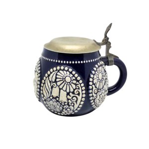 Marzi &amp; Remi Cobalt-Blue Ceramic Beer Mug