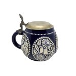 Marzi &amp; Remi Cobalt-Blue Ceramic Beer Mug