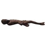A wooden statue of Christ on the cross
