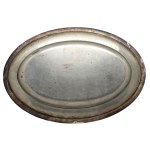Plated oval platter