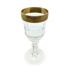 Set of six Cordial-style wine glasses with a gold rim, Zwiesel (?)