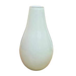 A small aquamarine Murano glass vase (?)