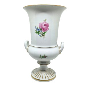 Porcelain crater vase, Meissen
