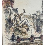 ANONIMO, Strada con figure