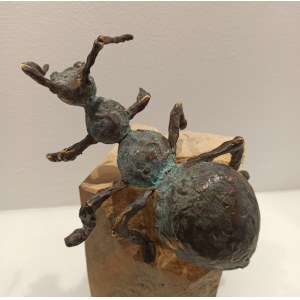 Rafał Cywiński. Bronze sculpture Ant