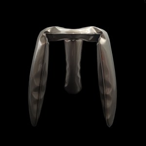 Oskar Zięta - Plopp Stool, Lacquered Steel