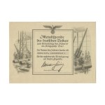 CERTIFICATE - METAL COLLECTION 1940