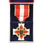 FIREFIGHTER'S CROSS FOR 40 YEARS OF SERVICE IN A BOX + RIBBON (Baden-Württemberg)