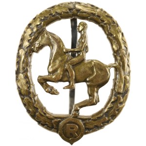 BRONZE EQUESTRIAN BADGE - LAUER