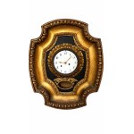 Wall clock with a gilded and ebonized wooden frame, Vienna, 19th century