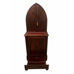Antique Kneeler Made of Fine Wood and Sacred Velvet, 110x60 cm