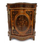 Cabinet in the Intrasiato style with bronze accents