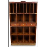 Sorter Bookshelf in Mahogany, Campaign Style, Authentic Models Ritz