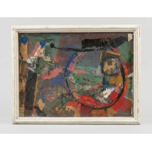 Italian School, 20th Century, Mixed-Media Abstract Composition