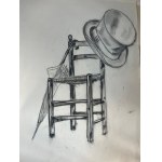 Set of 15 pieces, consisting of fifteen academic drawings executed in charcoal and charcoal pencil on heavy paper