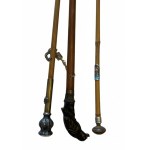Set of three vintage walking canes, 95 cm